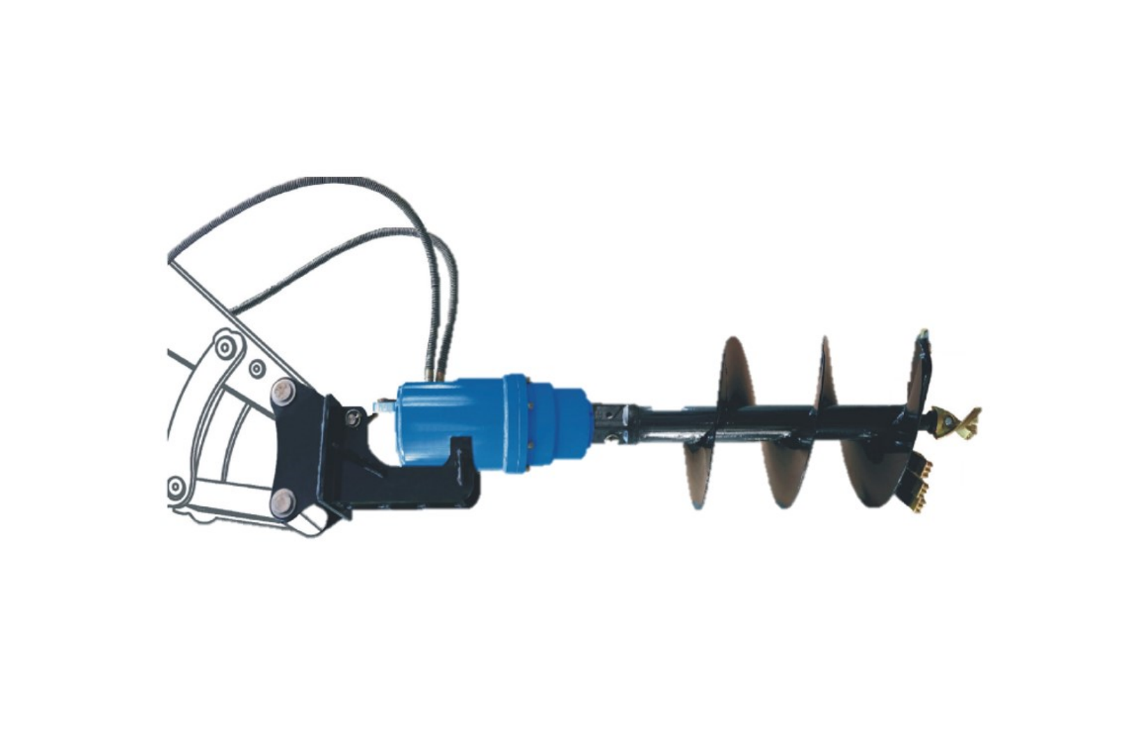 (English) Hydraulic Earth Auger